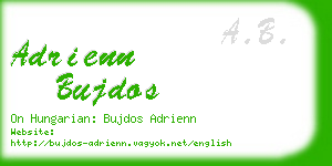 adrienn bujdos business card